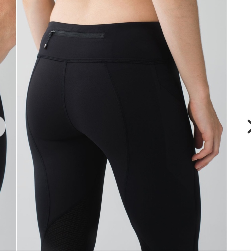 Lululemon Pace Rival Crop (Black Size 8)